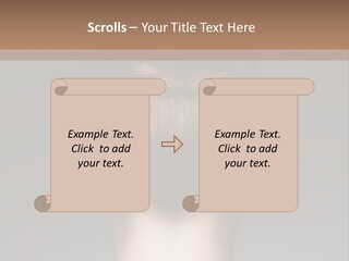 A Woman With Her Hair In A Bun Powerpoint Presentation PowerPoint Template