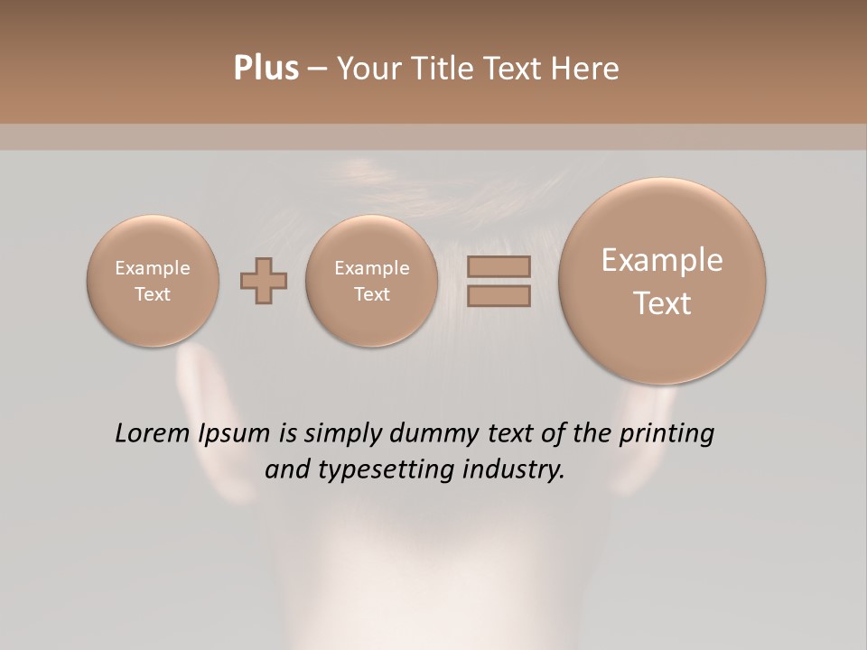 A Woman With Her Hair In A Bun Powerpoint Presentation PowerPoint Template