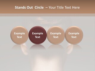 A Woman With Her Hair In A Bun Powerpoint Presentation PowerPoint Template