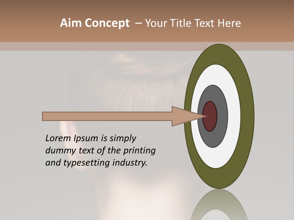 A Woman With Her Hair In A Bun Powerpoint Presentation PowerPoint Template