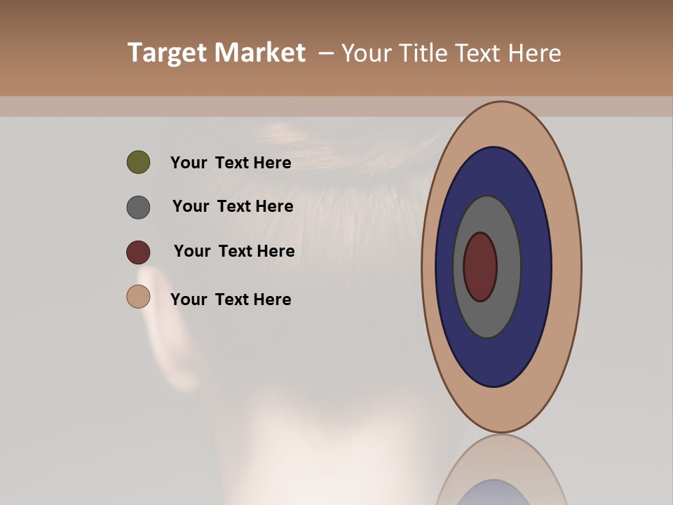 A Woman With Her Hair In A Bun Powerpoint Presentation PowerPoint Template