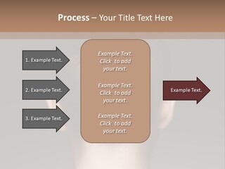 A Woman With Her Hair In A Bun Powerpoint Presentation PowerPoint Template