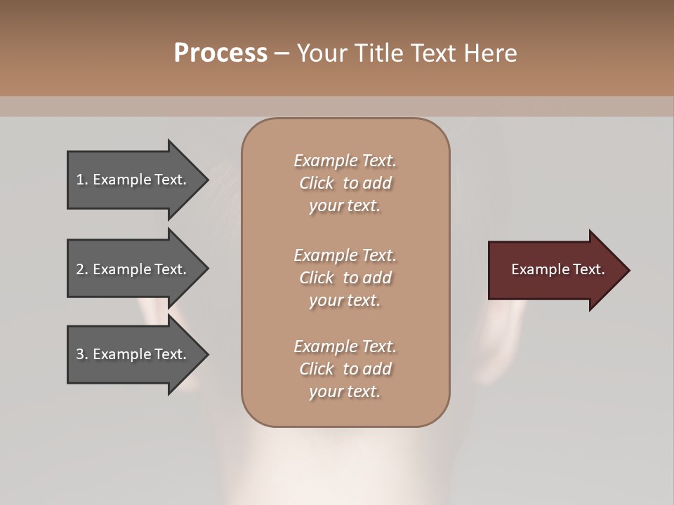 A Woman With Her Hair In A Bun Powerpoint Presentation PowerPoint Template