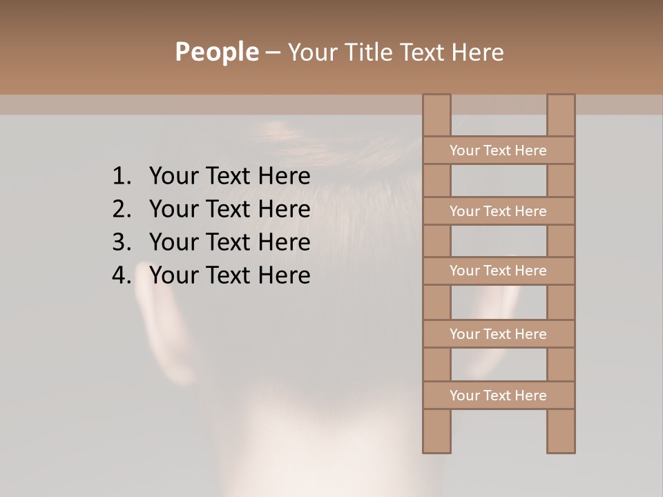 A Woman With Her Hair In A Bun Powerpoint Presentation PowerPoint Template