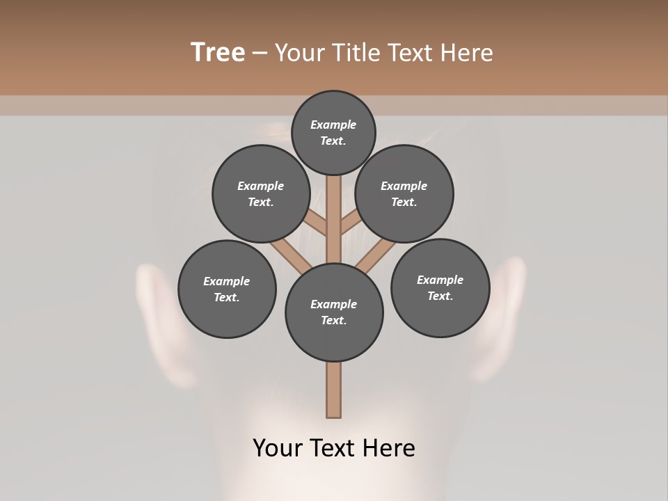 A Woman With Her Hair In A Bun Powerpoint Presentation PowerPoint Template