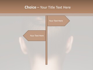 A Woman With Her Hair In A Bun Powerpoint Presentation PowerPoint Template