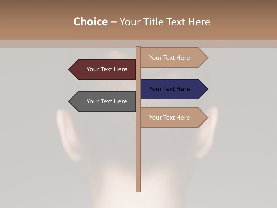 A Woman With Her Hair In A Bun Powerpoint Presentation PowerPoint Template