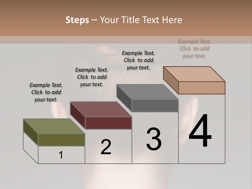A Woman With Her Hair In A Bun Powerpoint Presentation PowerPoint Template