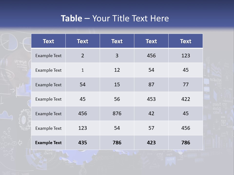 A Man In A Suit Holding A Blue Gear Wheel PowerPoint Template