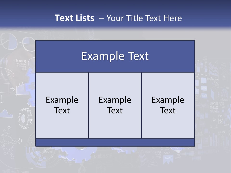 A Man In A Suit Holding A Blue Gear Wheel PowerPoint Template