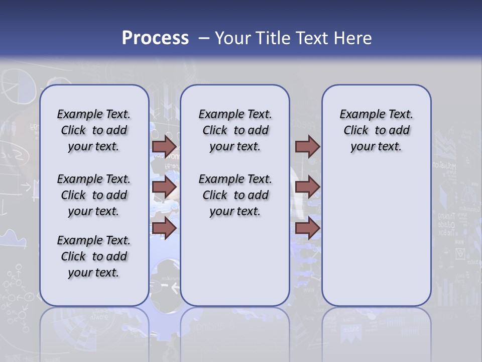A Man In A Suit Holding A Blue Gear Wheel PowerPoint Template