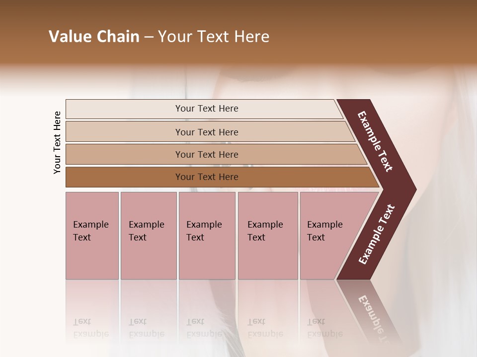 A Woman With Long White Hair And Black Nails PowerPoint Template