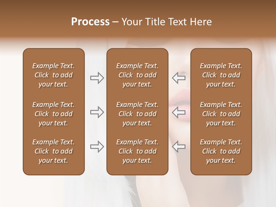 A Woman With Long White Hair And Black Nails PowerPoint Template