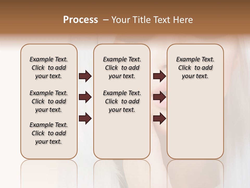 A Woman With Long White Hair And Black Nails PowerPoint Template