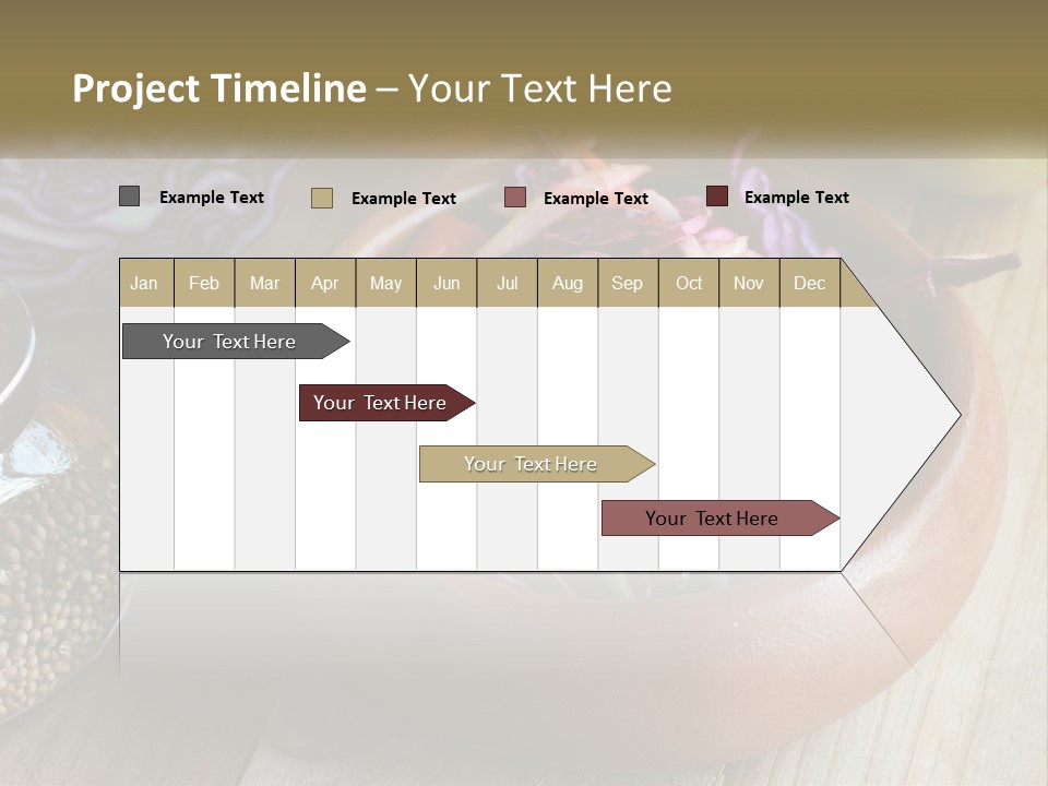 A Wooden Bowl Filled With Red Cabbage And Carrots PowerPoint Template