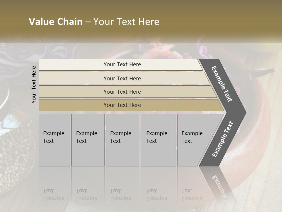 A Wooden Bowl Filled With Red Cabbage And Carrots PowerPoint Template