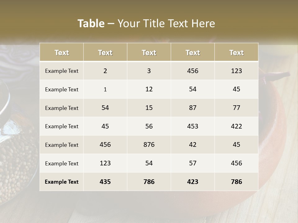 A Wooden Bowl Filled With Red Cabbage And Carrots PowerPoint Template