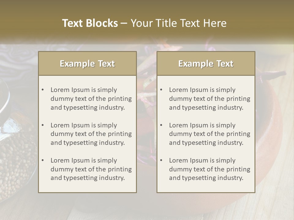 A Wooden Bowl Filled With Red Cabbage And Carrots PowerPoint Template