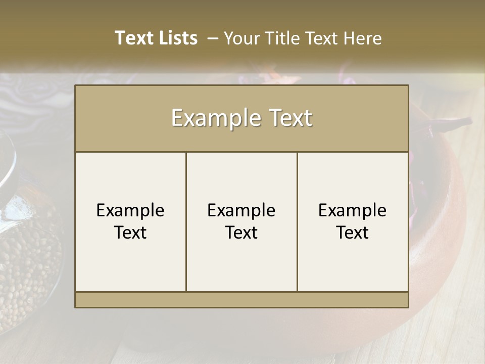 A Wooden Bowl Filled With Red Cabbage And Carrots PowerPoint Template