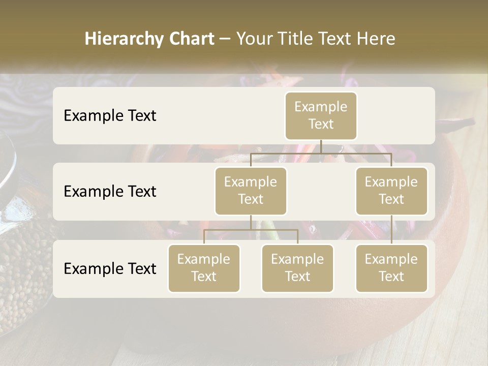 A Wooden Bowl Filled With Red Cabbage And Carrots PowerPoint Template