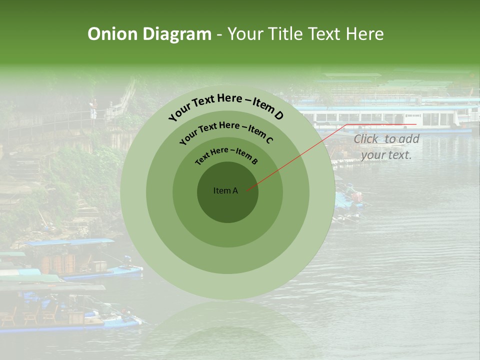 A Group Of Boats Floating On Top Of A River PowerPoint Template