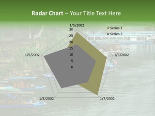 A Group Of Boats Floating On Top Of A River PowerPoint Template