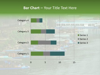 A Group Of Boats Floating On Top Of A River PowerPoint Template