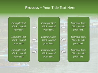 A Group Of Boats Floating On Top Of A River PowerPoint Template