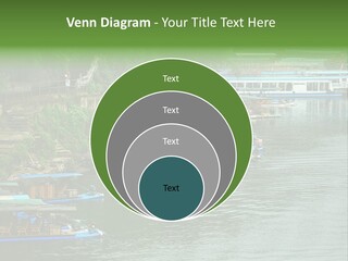 A Group Of Boats Floating On Top Of A River PowerPoint Template