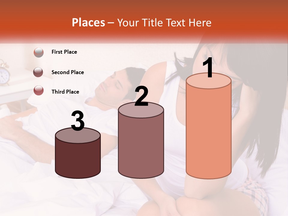 A Man And A Woman Laying In Bed Together PowerPoint Template