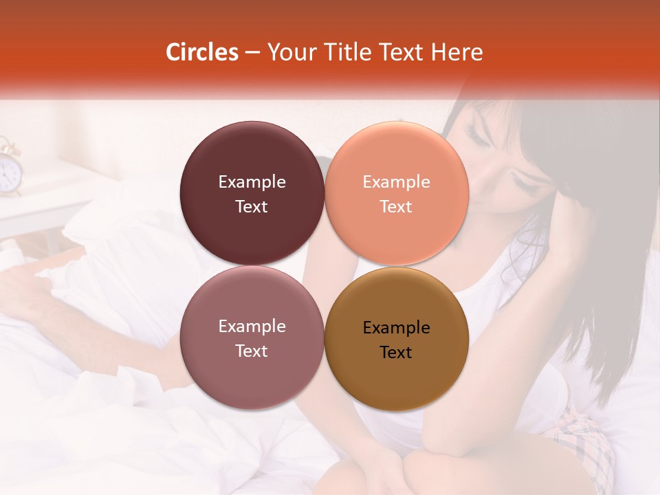 A Man And A Woman Laying In Bed Together PowerPoint Template