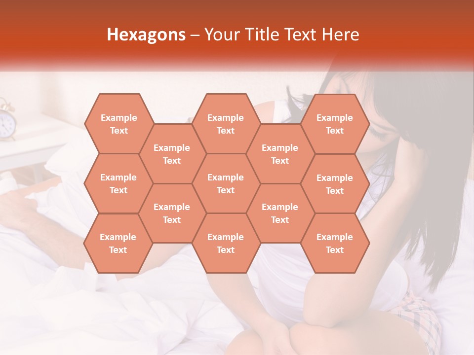 A Man And A Woman Laying In Bed Together PowerPoint Template