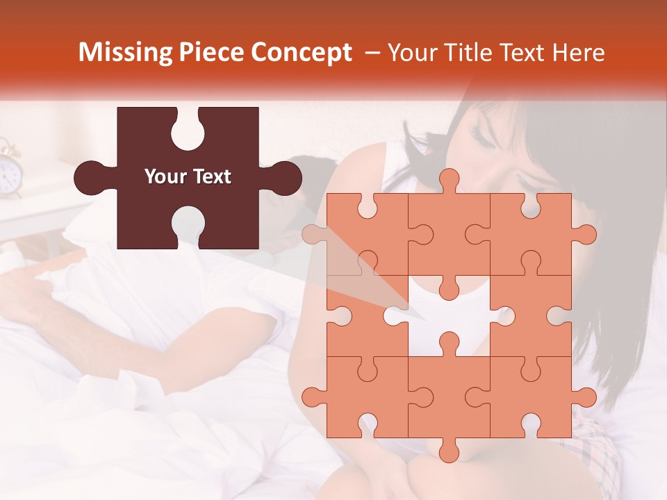 A Man And A Woman Laying In Bed Together PowerPoint Template