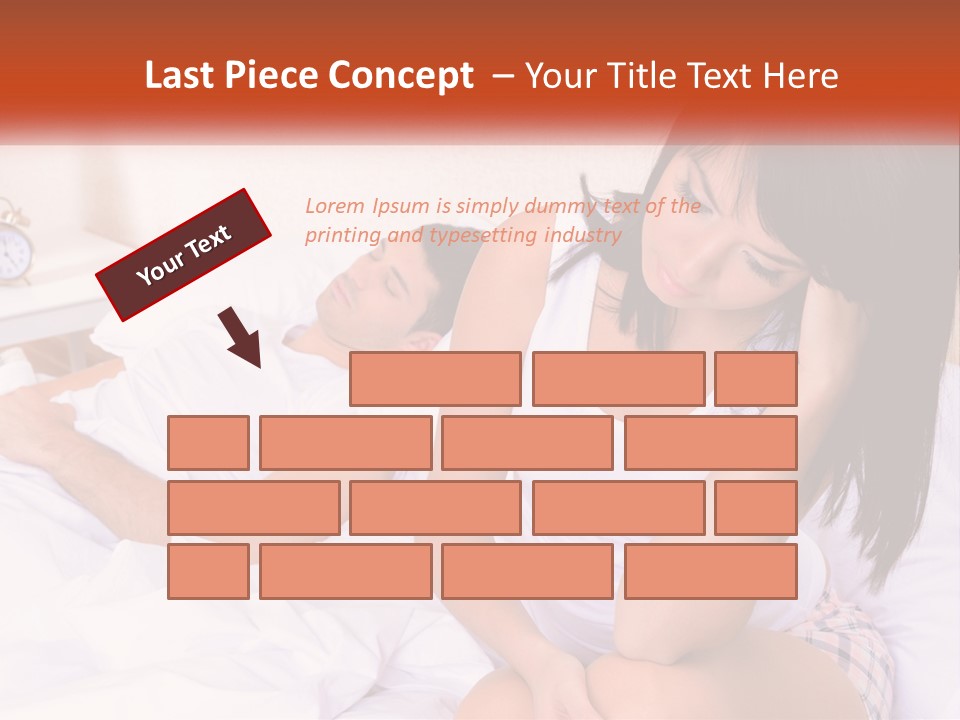 A Man And A Woman Laying In Bed Together PowerPoint Template
