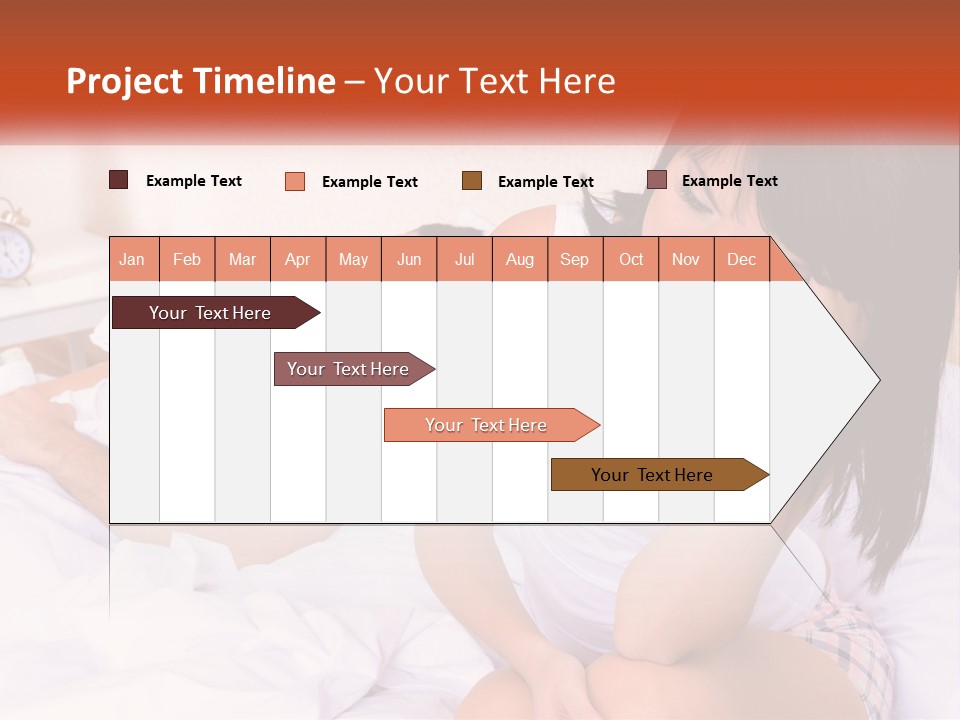 A Man And A Woman Laying In Bed Together PowerPoint Template