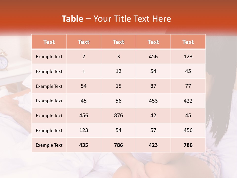 A Man And A Woman Laying In Bed Together PowerPoint Template