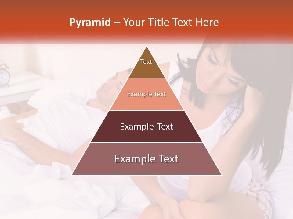 A Man And A Woman Laying In Bed Together PowerPoint Template