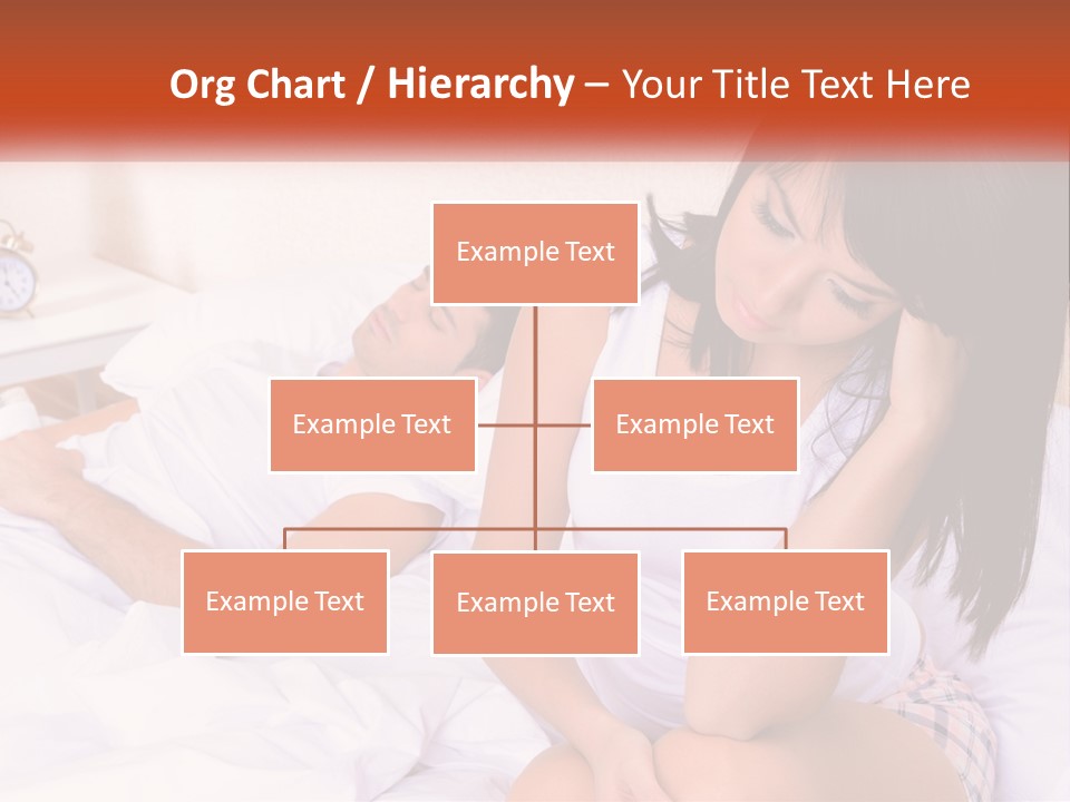 A Man And A Woman Laying In Bed Together PowerPoint Template