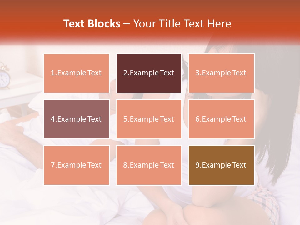 A Man And A Woman Laying In Bed Together PowerPoint Template