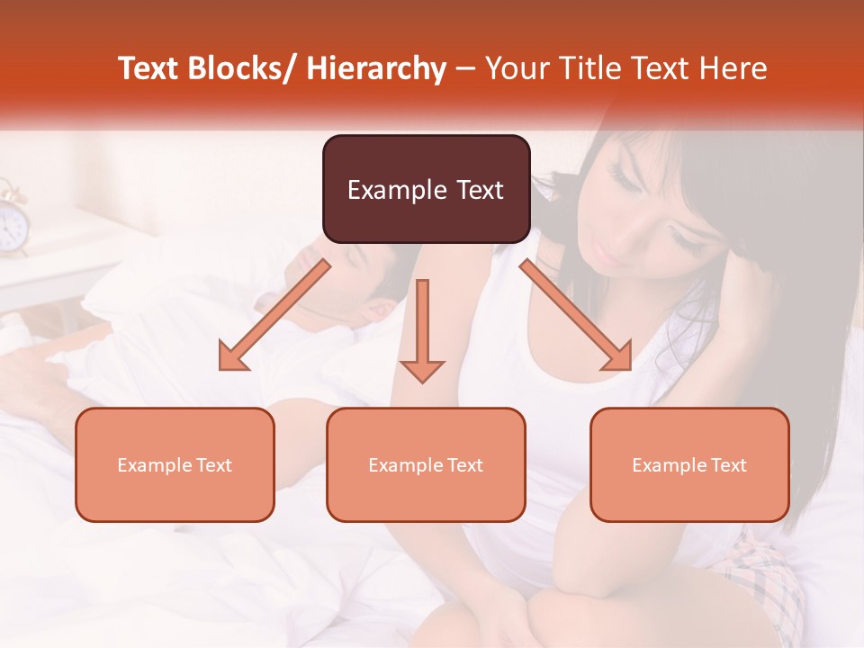 A Man And A Woman Laying In Bed Together PowerPoint Template
