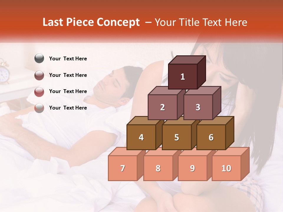 A Man And A Woman Laying In Bed Together PowerPoint Template
