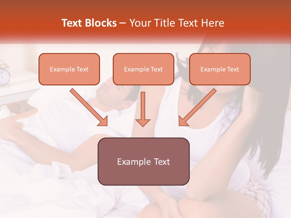 A Man And A Woman Laying In Bed Together PowerPoint Template
