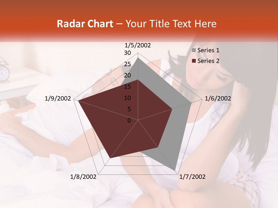 A Man And A Woman Laying In Bed Together PowerPoint Template