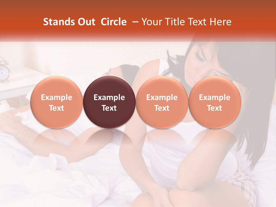 A Man And A Woman Laying In Bed Together PowerPoint Template