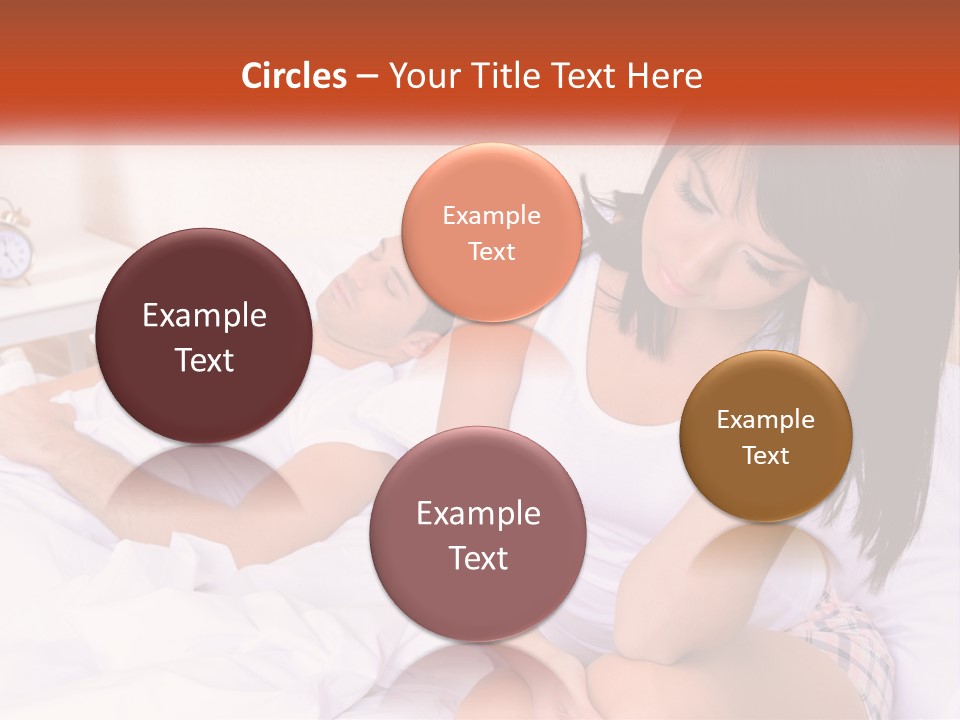 A Man And A Woman Laying In Bed Together PowerPoint Template