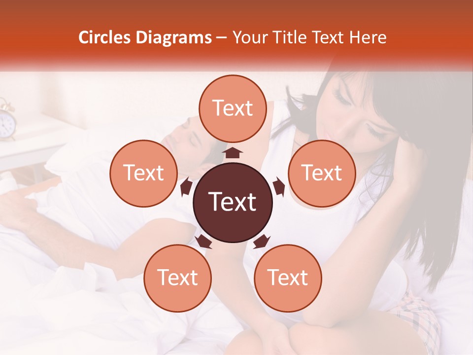 A Man And A Woman Laying In Bed Together PowerPoint Template