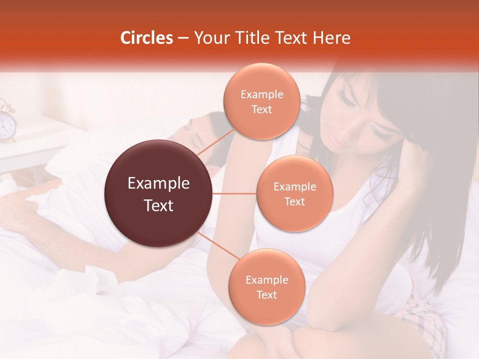 A Man And A Woman Laying In Bed Together PowerPoint Template