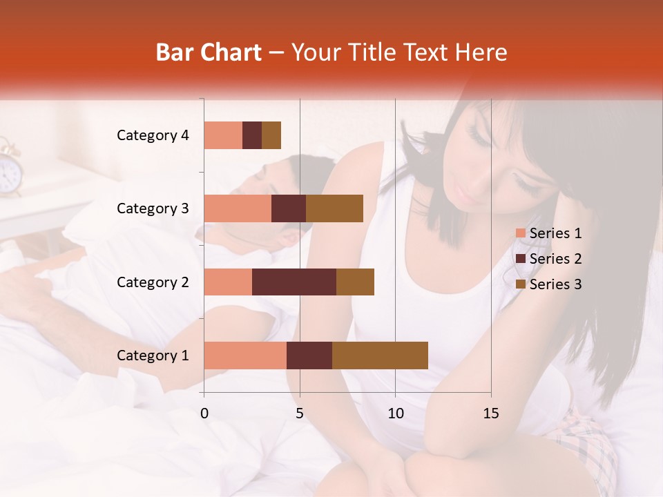 A Man And A Woman Laying In Bed Together PowerPoint Template