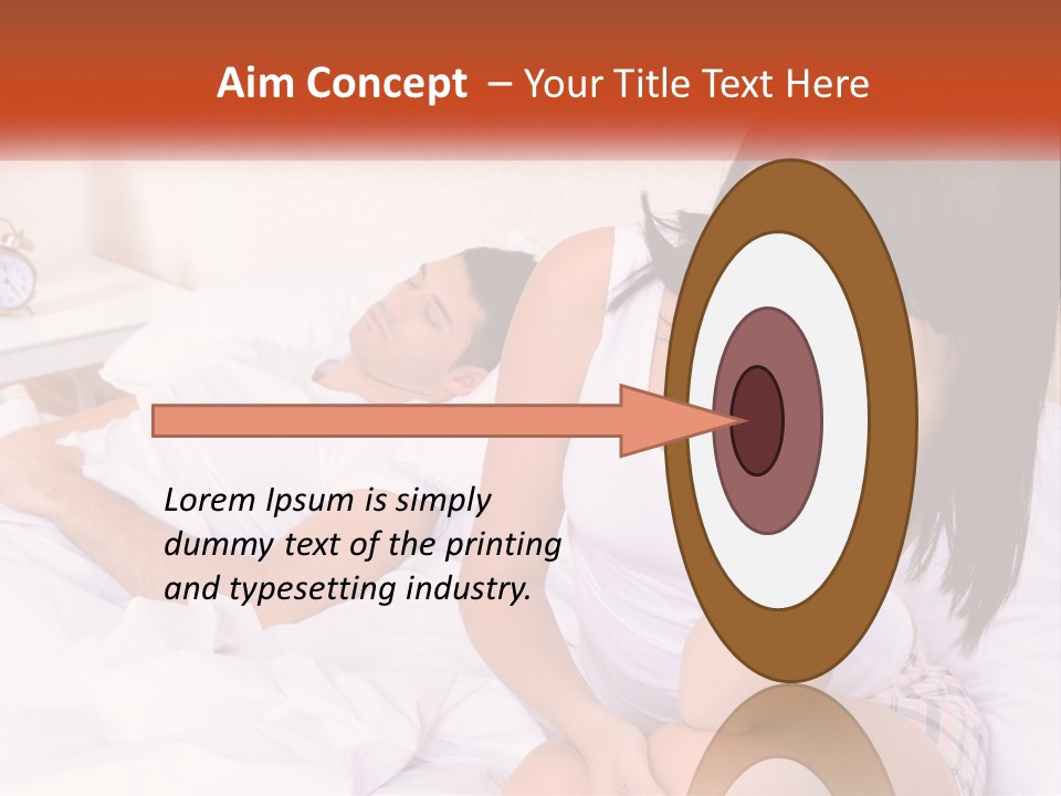 A Man And A Woman Laying In Bed Together PowerPoint Template