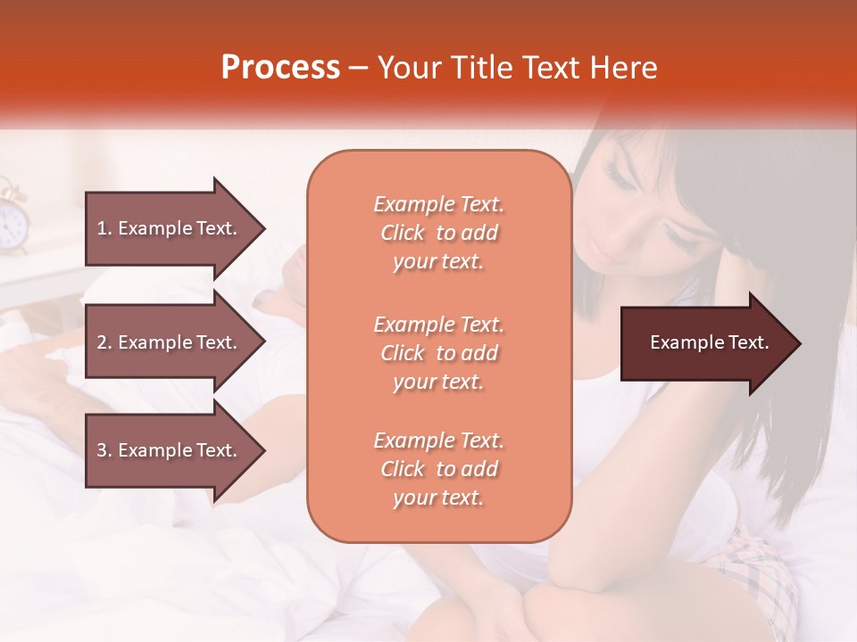 A Man And A Woman Laying In Bed Together PowerPoint Template